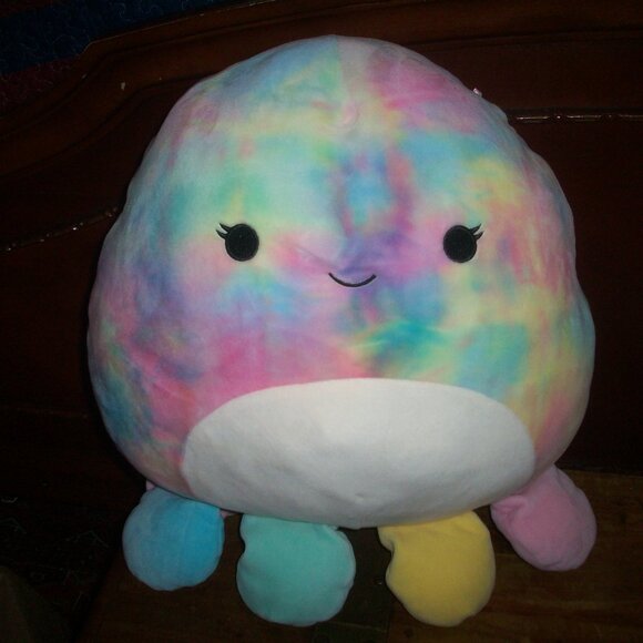 Squishmallow OPAL the OCTOPUS w/ Round Eyes & Eyelashes 14” Plush - Clean - Picture 1 of 10